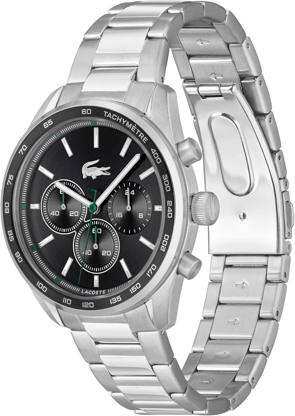 Montre Chronographe à Quartz Collection Boston pour Homme avec Bracelet en Cuir ou en Acier Inoxydable en Maillons ou Maille