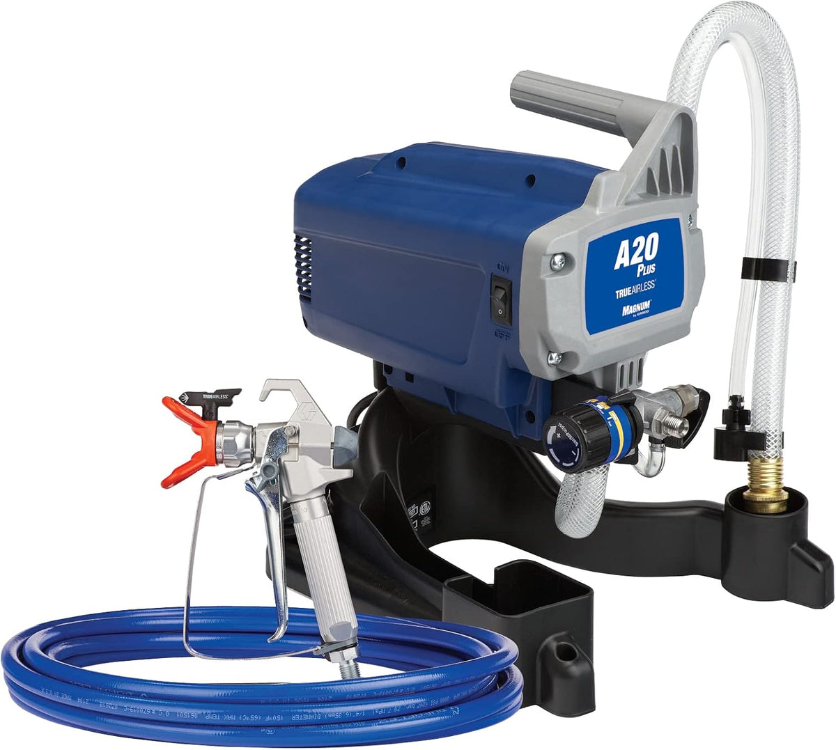 Magnum by Graco 17C243 Pistolet à Peinture airless A20 Plus, Usage Domestique (débit 0,9 l/Min, Pression Max. 207 Bars), Bleu