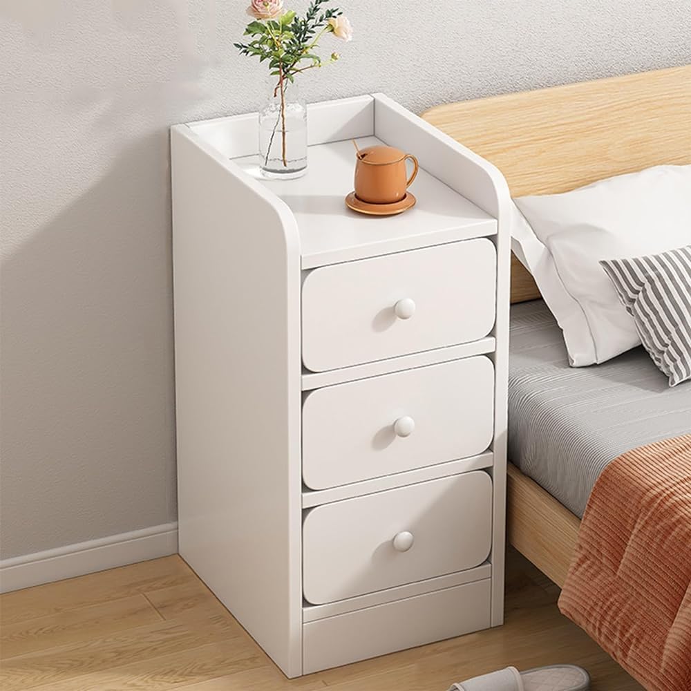 FDSGEEE Table de chevet pour adulte avec 3 tiroirs de rangement, meuble d'appoint pour chambre à coucher, salon