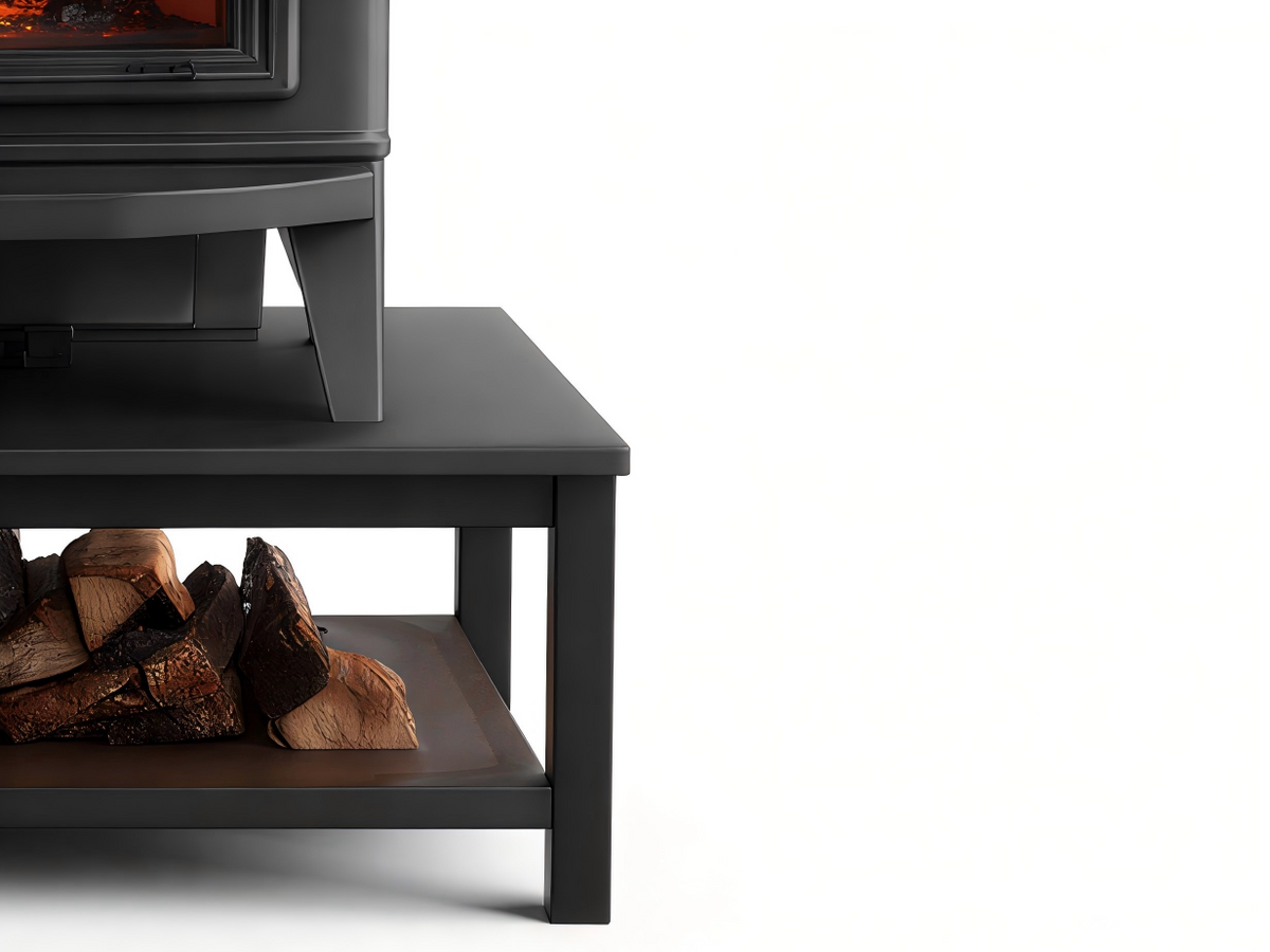 Poêle à bois acier 82x54x88 cm - noir - chauffage domestique traditionnel