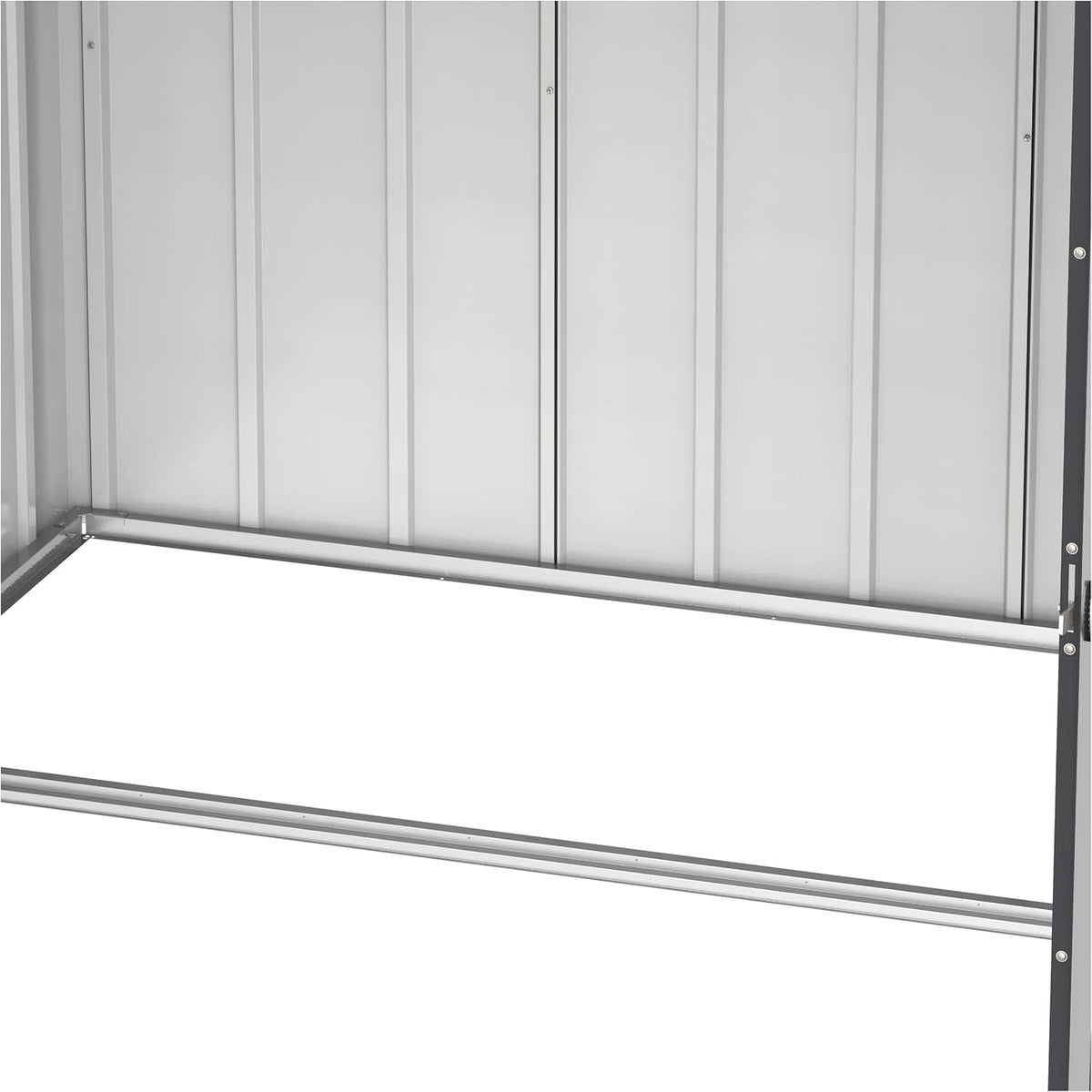 Duramax Abri à vélos pour 2 vélos avec portes doubles verrouillables entièrement larges, abri de stockage en métal, abri de jardin pour vélos, stockage de vélos, 203 x 101 x 146 cm, anthracite