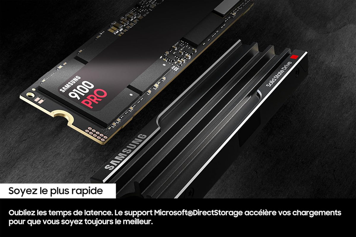 SSD Interne 9100 Pro, NVMe 2.0 PCIe 5.0x4, Capacité 2To, Vitesse de Lecture jusqu'à 14 800 Mo/s, Les Performances de la Gen5, MZ-VAP2T0BW