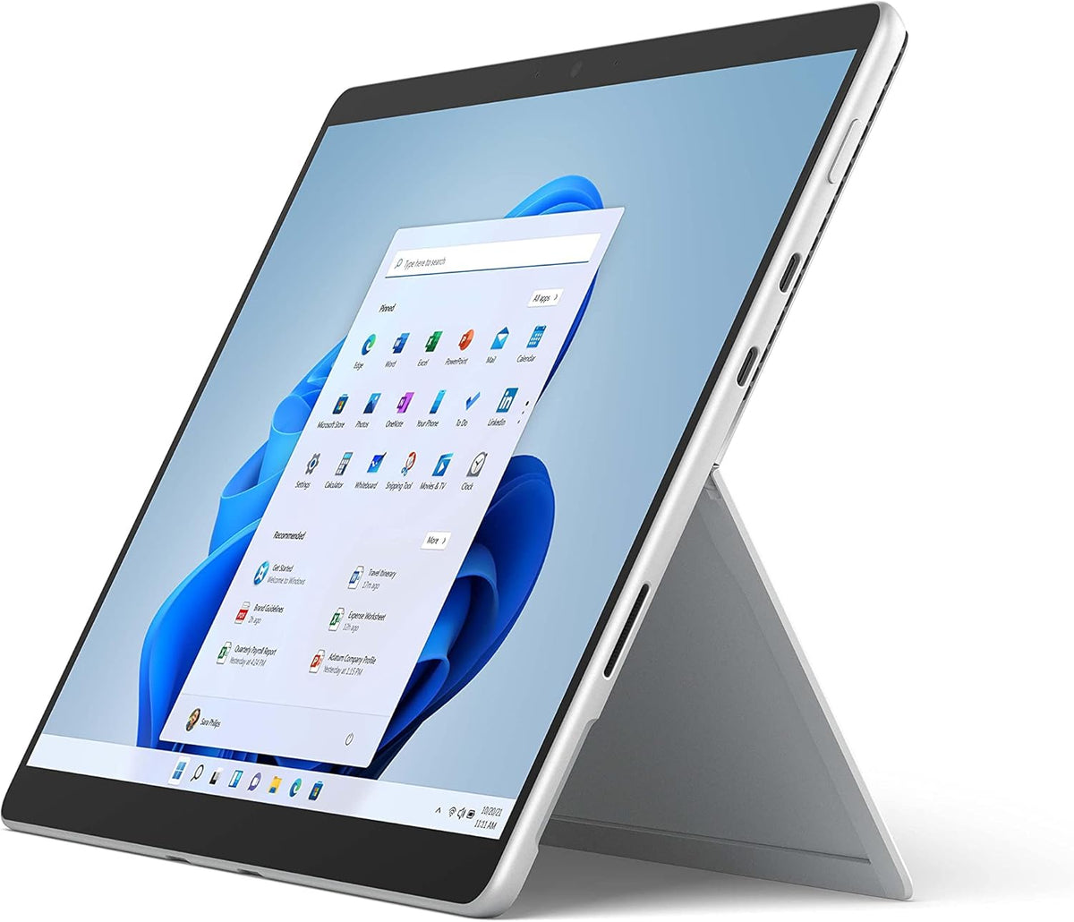 Microsoft Surface Pro 8 Ordinateur Portable (Windows 11,écran tactile 13’’, 8 Go RAM, 128 Go SSD,Core i5) Platine