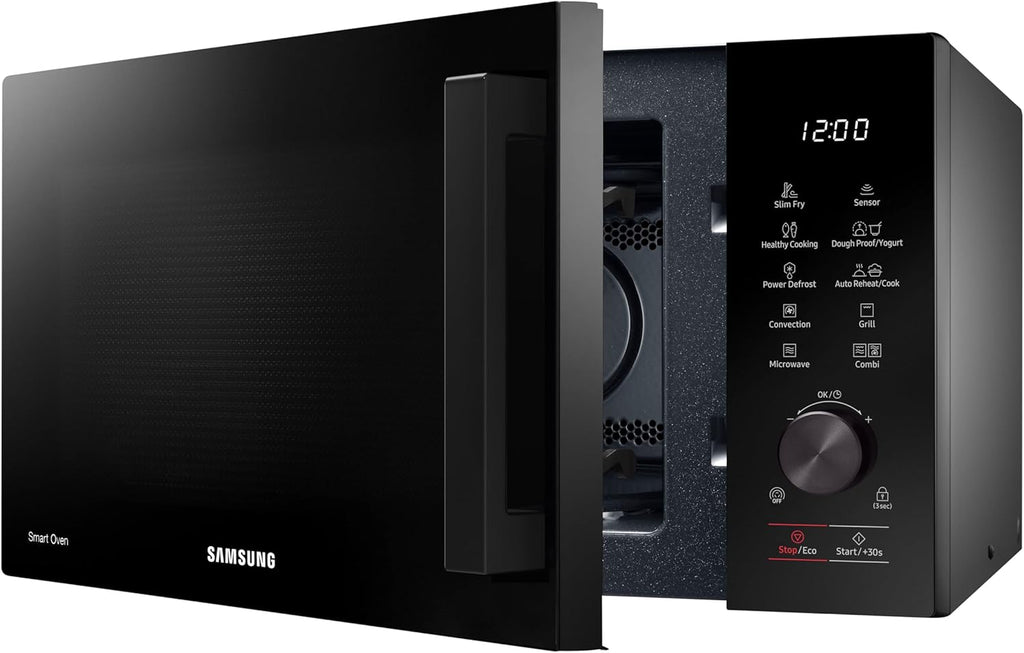 MC28A5137KK/E1 Micro-ondes combiné avec grill et air chaud, 900 W, 28 l, AirFry, Power Defrost, intérieur en céramique émaillée résistant aux rayures, noir