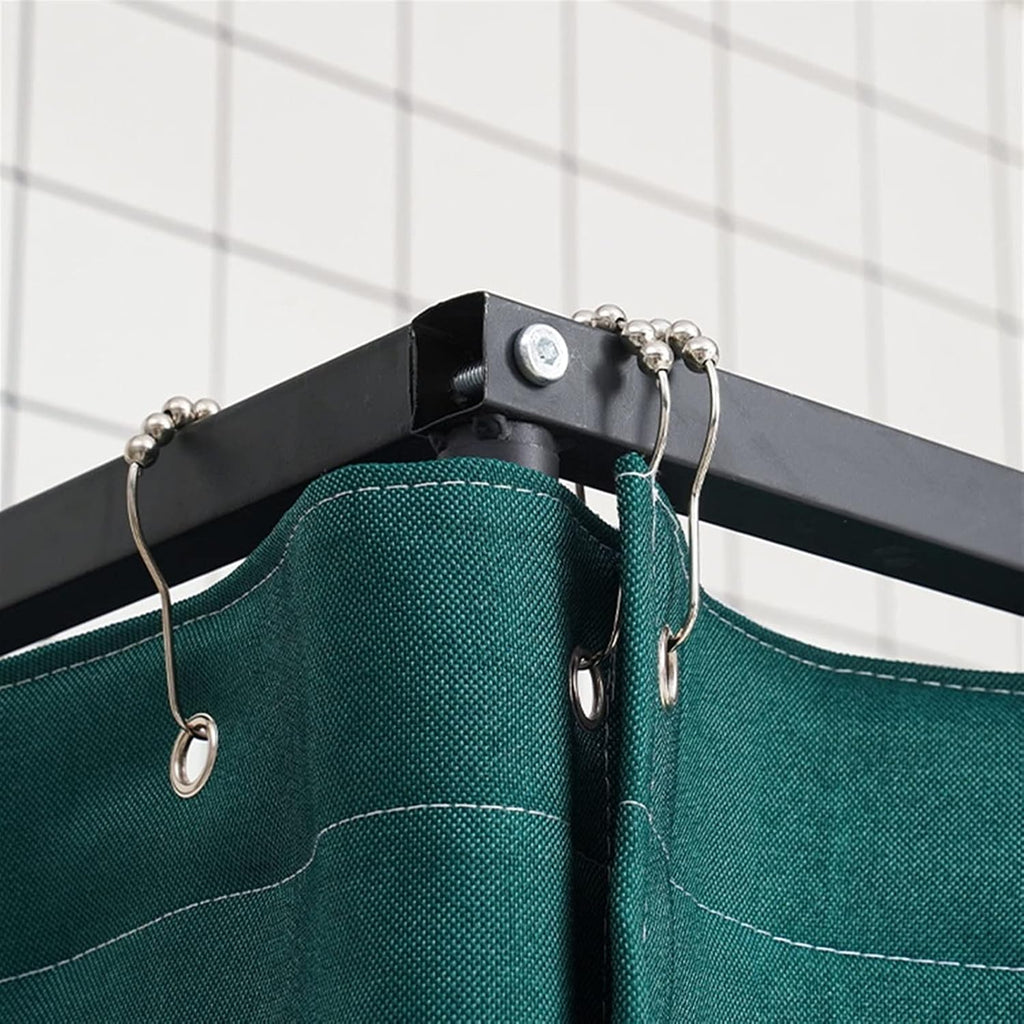 Cloison de séparation de protection de l'intimité pour chambre, camping, toilettes, vestiaire portable avec design de suspension, capacité de charge 100 kg, tissu d'ombrage épaissi, 3 tailles et 9