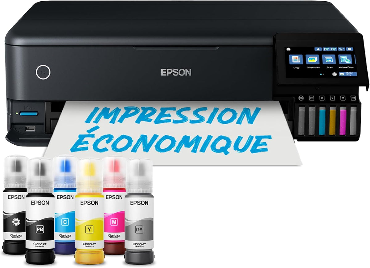 Imprimante photo A3+ EcoTank ET-8550 avec réservoir d’encre et Wi-Fi