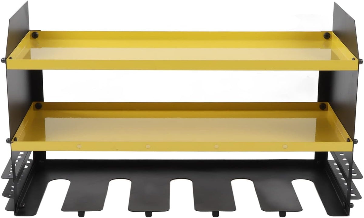 Gucagle Organisateur d'outils électriques, support mural robuste pour outils de garage, étagère de rangement, support de perceuse pour atelier, hangar en acier estampé, capacité de 35 lb