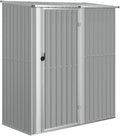 vidaXL Abri de Jardin Hangar de Stockage Abri de Rangement Remise à Outils Maison d'Extérieur Gris 180,5x97x209,5 cm Acier Galvanisé
