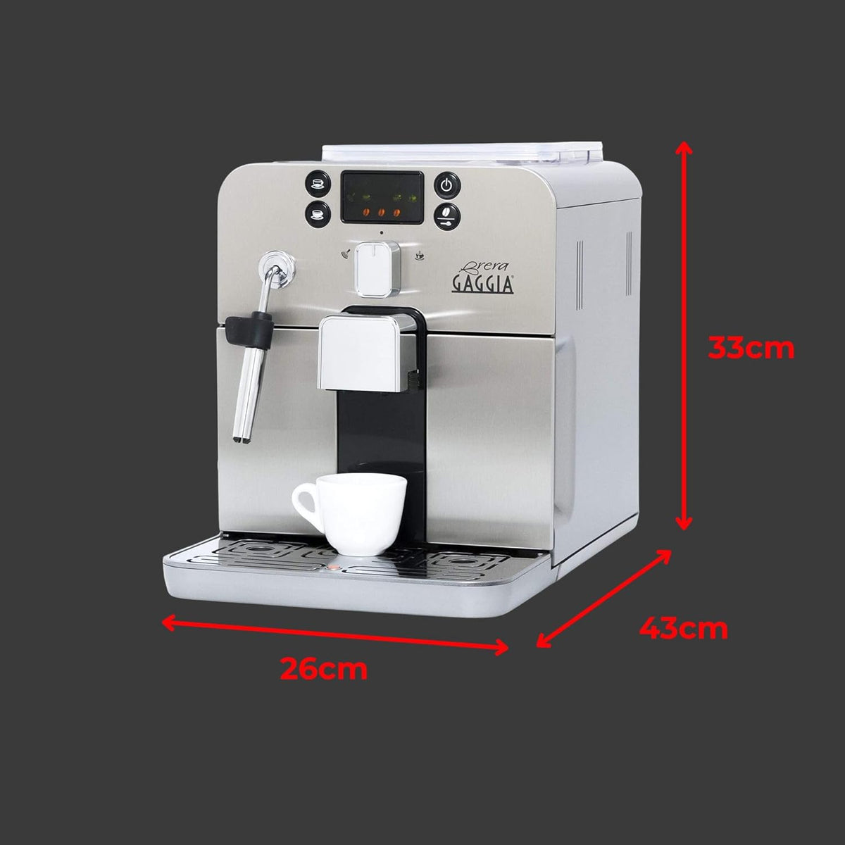 GAGGIA RI9305/01 Brera - Cafetière automatique - Argent (Import Allemagne)