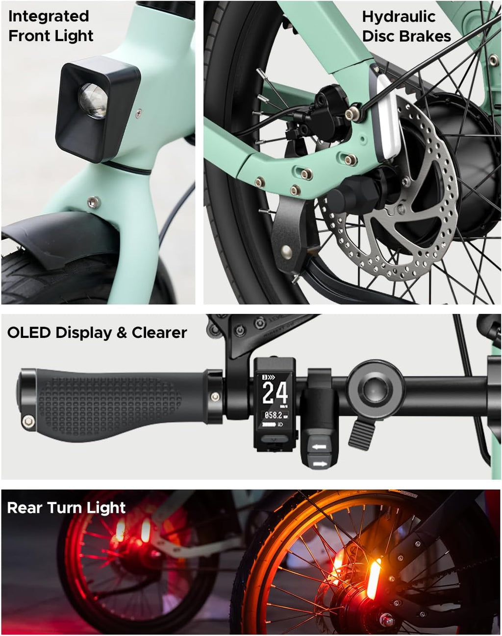 ENGWE Velo Electrique Homme-vélo électrique Batterie 36V 9.6Ah jusqu'à 80 km, vélos électriques Moteur 250W Max 25km/h, Velo Electrique Pliable Pneus 20 * 1,95 Pouces, P20
