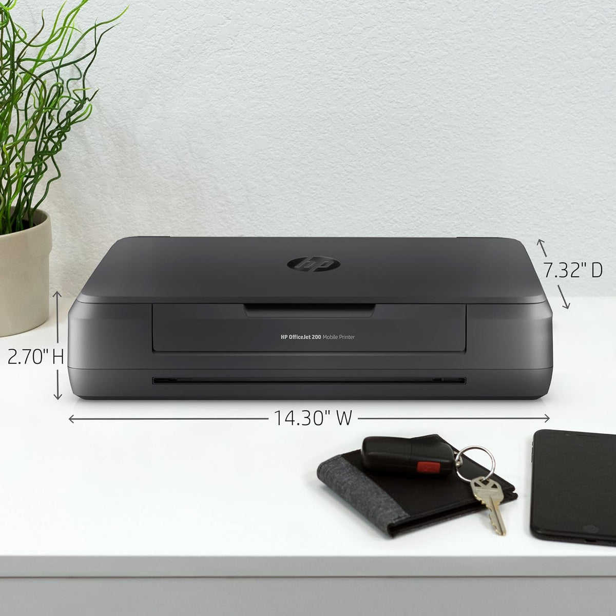 OfficeJet 200 Mobile Couleur 4800 x 1200dpi A4 WiFi Noir - Imprimante d'Encre (PCL 3, 50/60 Hz, Papier Satiné, Normal, Recyclé, USB 2.0, LAN Sans Fil)