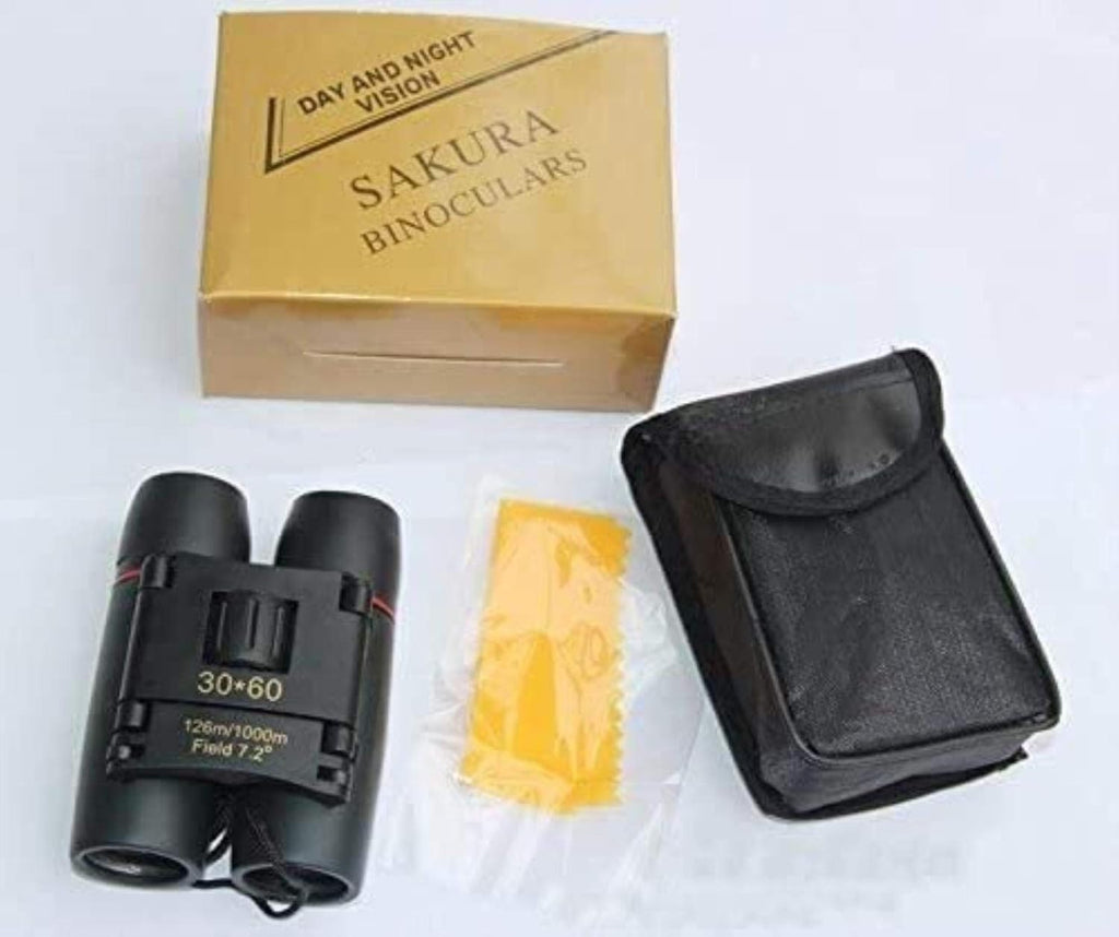 Télescope Jumelles Haute Puissance 30x60 Jour et Nuit Camping Voyage Vision Longue-Vue 126m / 1000m Jumelles Pliantes Optiques Télescope intérieur/extérieur