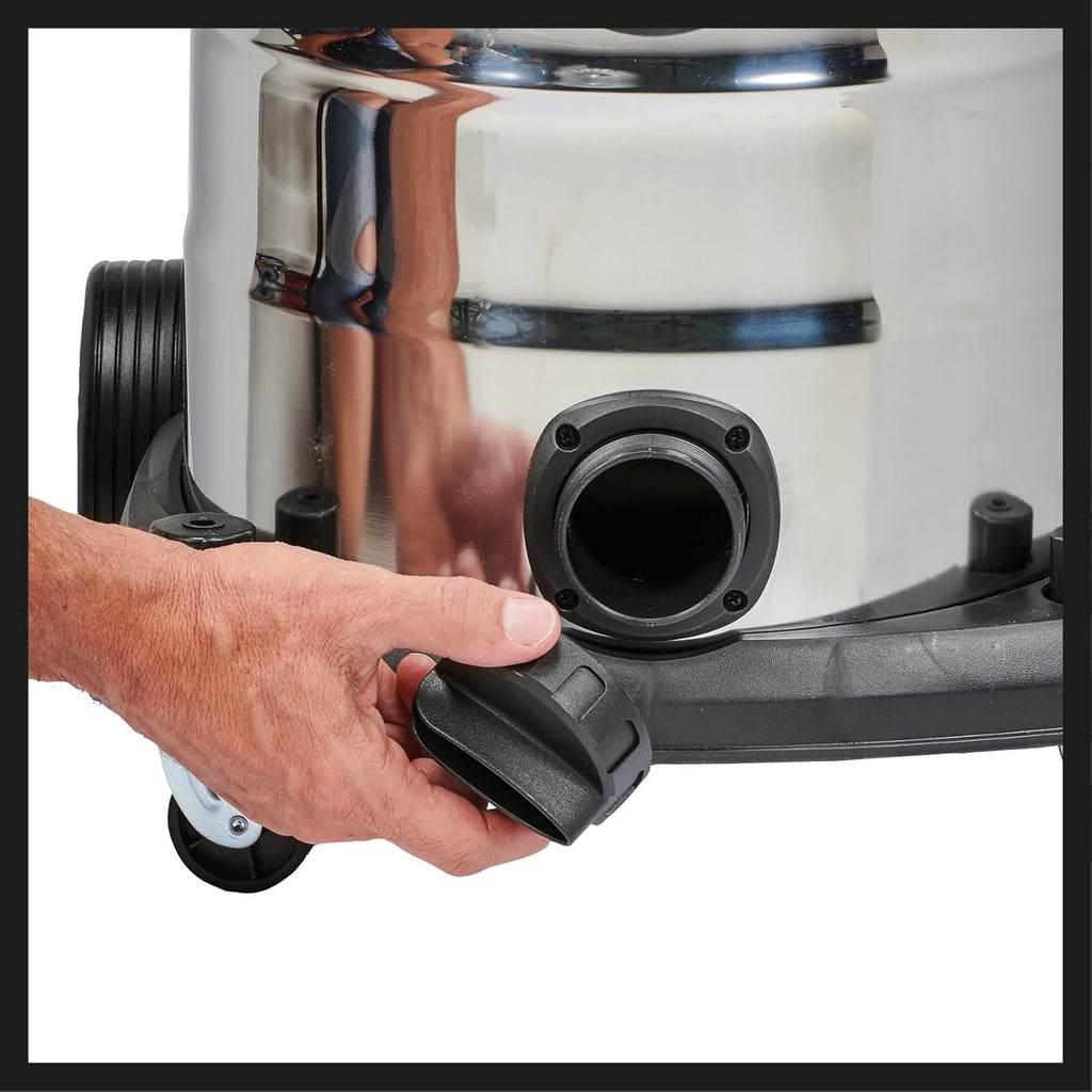 Einhell Aspirateur de Chantier Te-VC 2230 SACL (1 400 W, Cuve 30L, Classe de poussières L, pour des poussières de valeurs MAK Sup.1 MG/m³) Vendu avec Plusieurs Buses et filtres