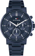 Tommy Hilfiger Montre Analogique Multifonction à Quartz pour Homme avec Bracelet en Acier Inoxydable ou en Cuir
