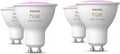 Hue White and color Ambiance, lot de 4 ampoules connectées GU10, compatible Bluetooth, fonctionne avec Alexa, Google Assistant et Homekit