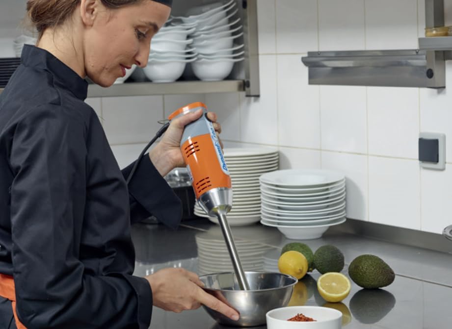 LITTLE BALANCE 8576 Chef Mixx Pro, Mixeur plongeant professionnel, 2 vitesses, 4 accessoires, 700 W, Fabrication française, Blanc/Inox