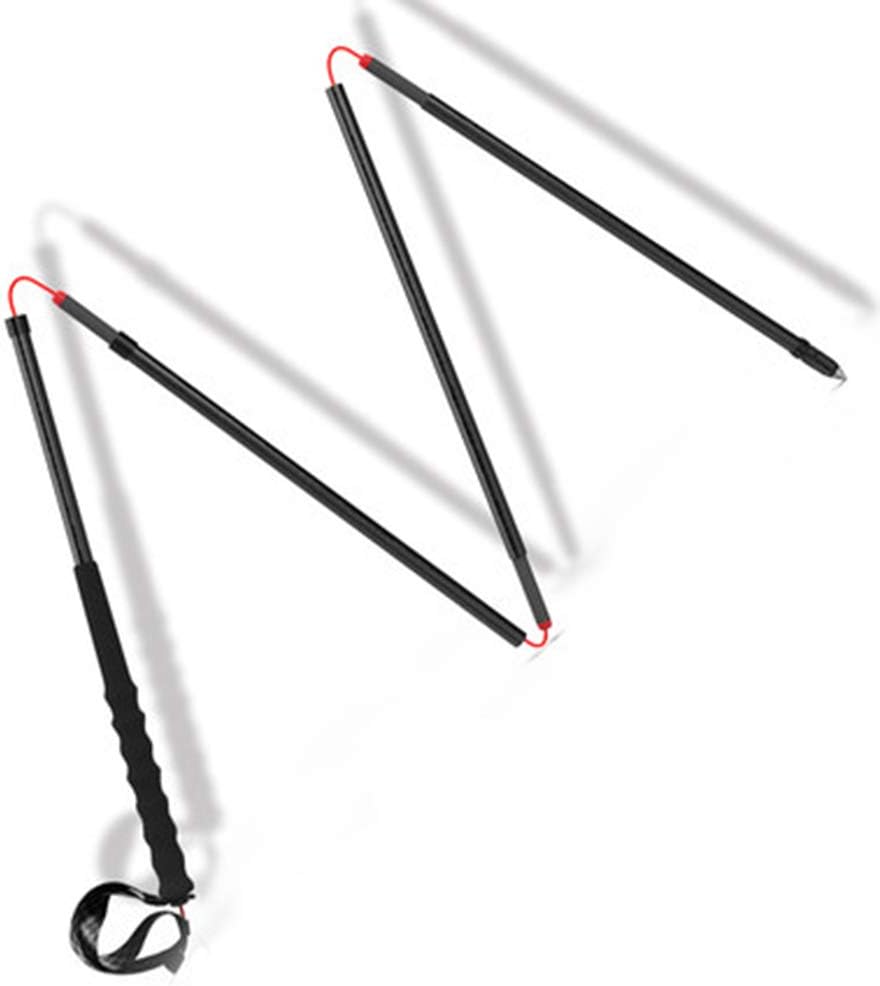 Polonage de Trekking en Fibre de Carbone Pliable léger Polon-2 Pack Strong Pliage Meilleur bâton de Marche, Poteau de randonnée Extensible Anti-Choc pour Le Camping, Mountainin