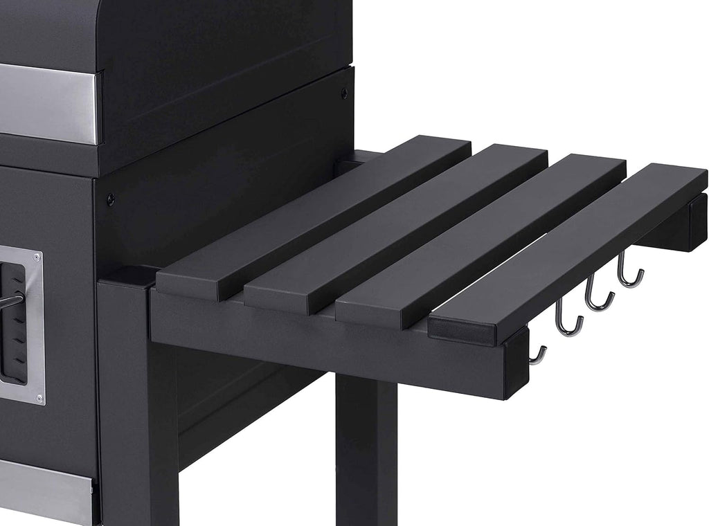 Tepro 1165 Charbon de bois Grill Grill Toronto XXL, surface de cuisson : environ 71,5 x 46 cm, anthracite/acier inoxydable, 90 cm