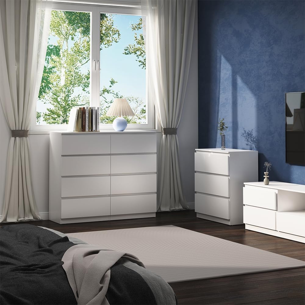 Vicco Meuble de Rangement de Salle de Bain Calisto, Blanc/Blanc, 120 x 101.5 cm