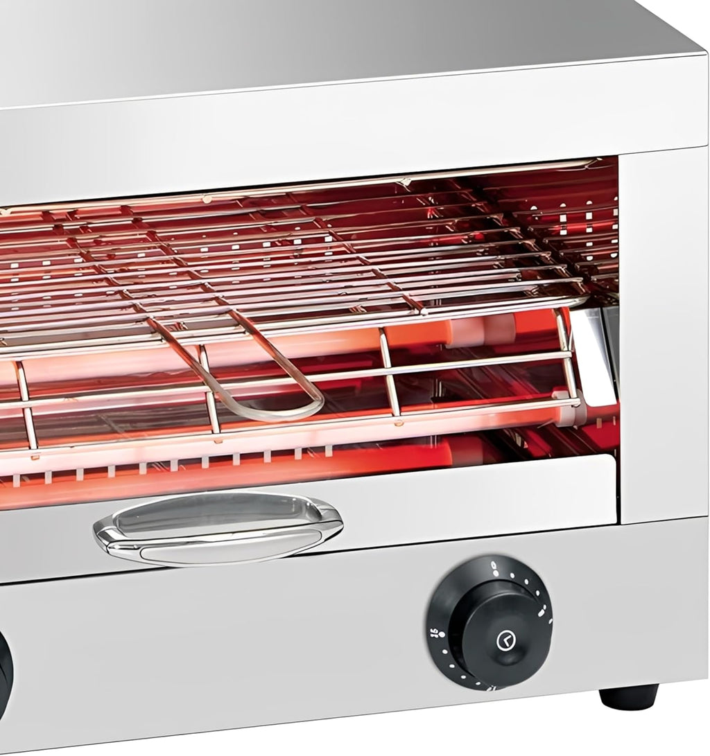 MBH - Grille-pain industriel électrique 1 étage en INOX pour l'HÔTELLERIE. Four grille-pain professionnel pour bars et restaurants.