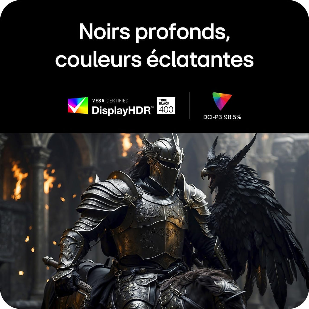 Ultragear™ 34GX900A-B.AEU Ecran PC Gaming 34" - Dalle OLED résolution QHD (3440 x 1440), 0,03ms 240Hz, DisplayHDR™400 True Black, DCI-P3 98.5% (CIE1976), FreeSync Premium Pro, G-Sync Compatible