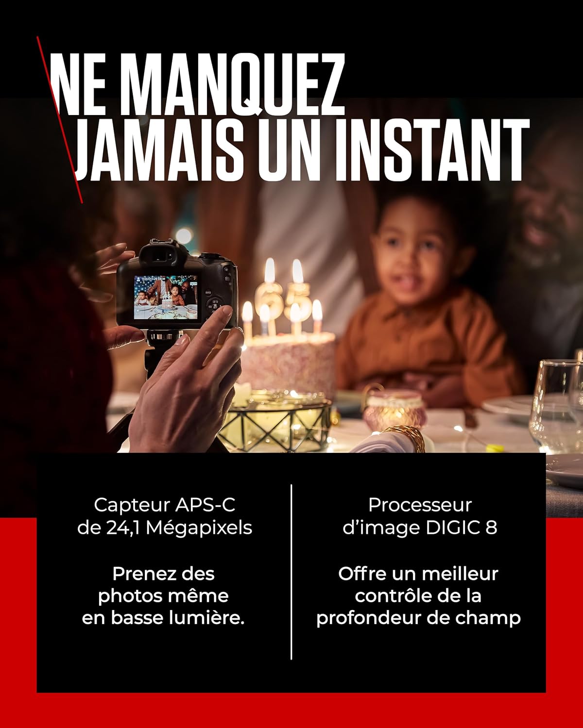 Canon EOS R100 Appareil Photo avec Objectif RF-S 18-45mm F4.5-6.3 is STM, Appareil Photo Hybride APS-C, Autofocus CMOS Dual Pixel, Vidéo 4K, Prise de Vue en Continu Jusqu’à 6,5 IPS, Wi-FI & Bluetooth