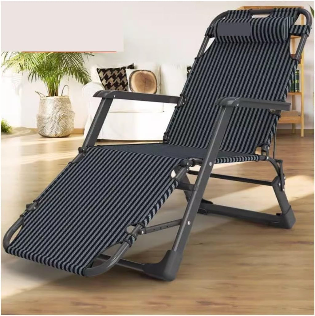 DANNMPX Chaise Longue Fauteuil Inclinable Pliant De Salon Patio Siège Bureau Balcon Chaise Portative pour Le Intérieur Extérieur Pliante Relaxation B