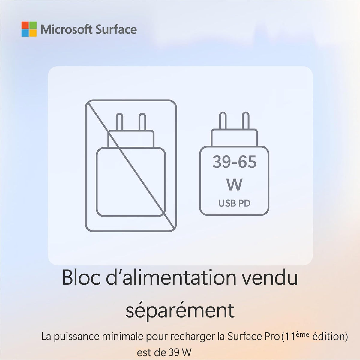 Microsoft Surface Pro Chargeur Non Inclus Copilot+ PC Ecran Tactile OLED 13 Snapdragon X Elite 16Go RAM SSD 512To Dernier Modèle, 11ème Edition Noir