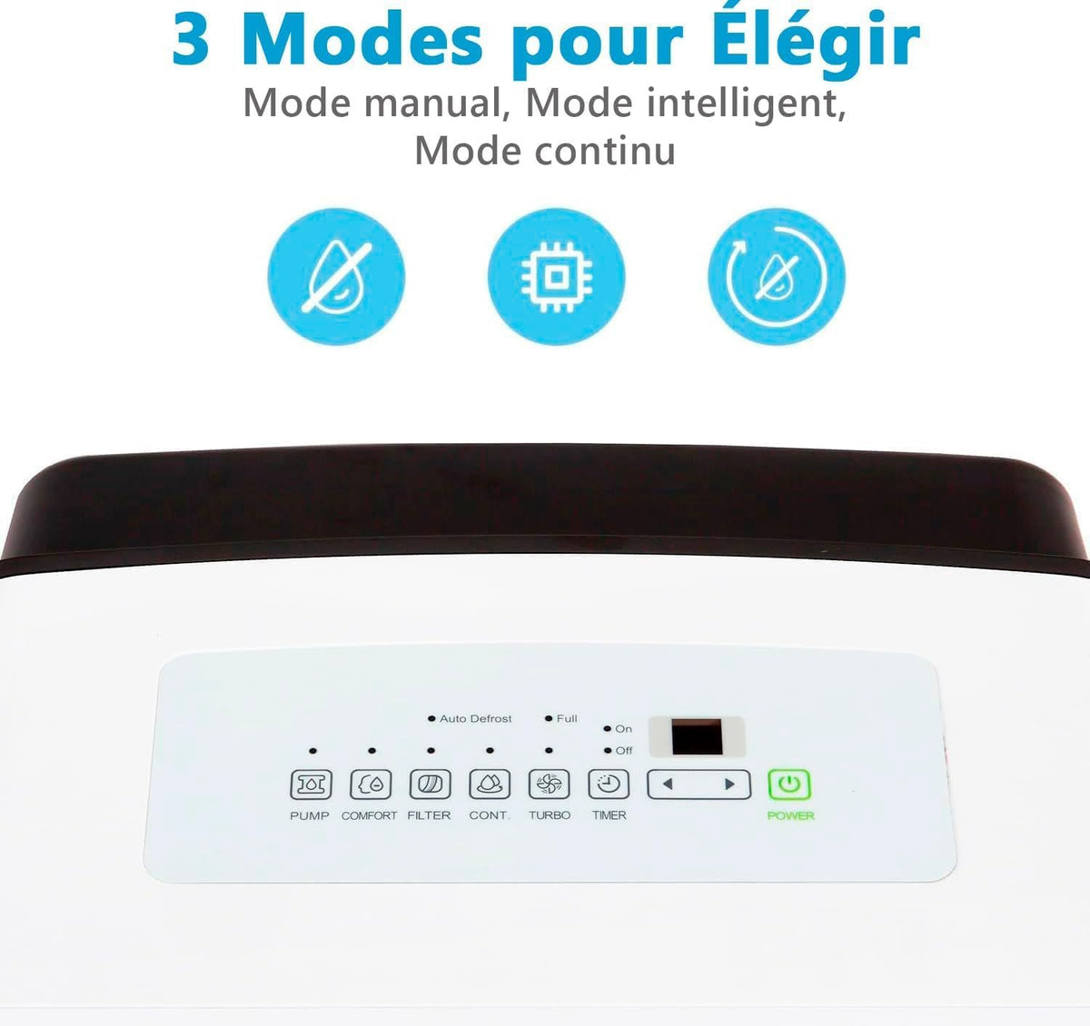 MIDEA Déshumidificateur d air Anti Moisissure intérieur 50 L/Jour | Réservoir amovible 6L, APP/Wifi, Mode Confort, Minuterie 24H | Déshumidificateur industriel de grande capacité jusqu’à 120m²/300 m³