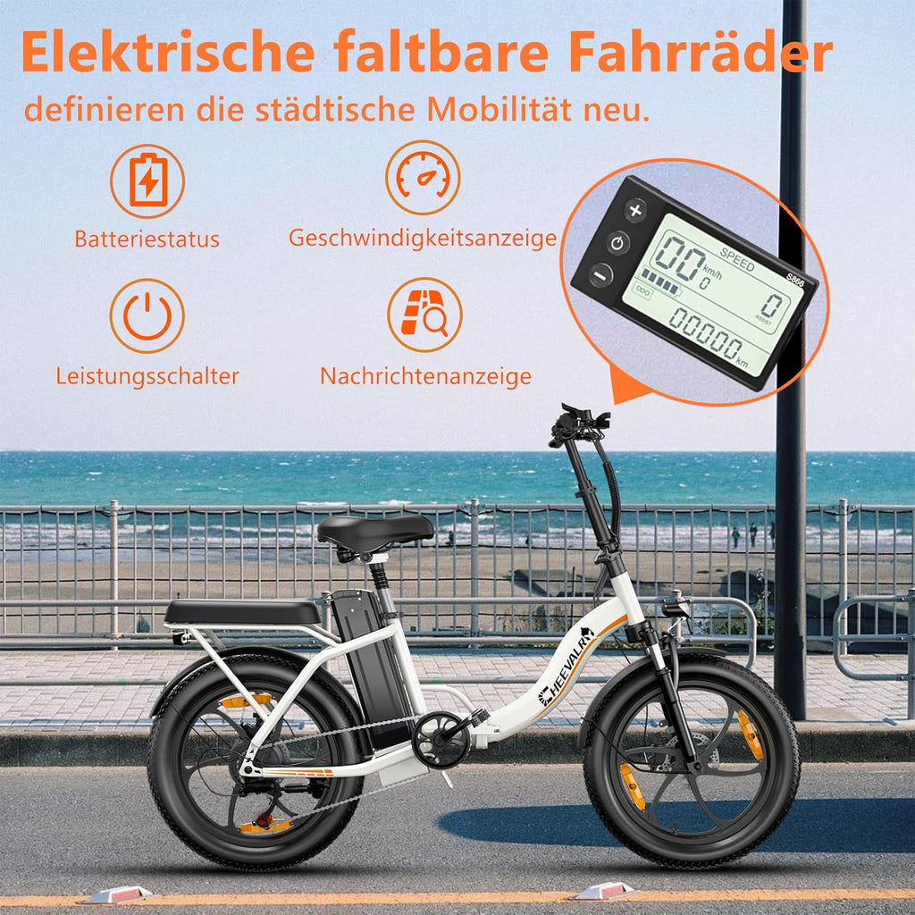 TIGUOWISH Vélo électrique C16 noir pour homme adulte, vélo d'équilibre électrique, 48 V 16 Ah, batterie amovible, vélo électrique pliable.