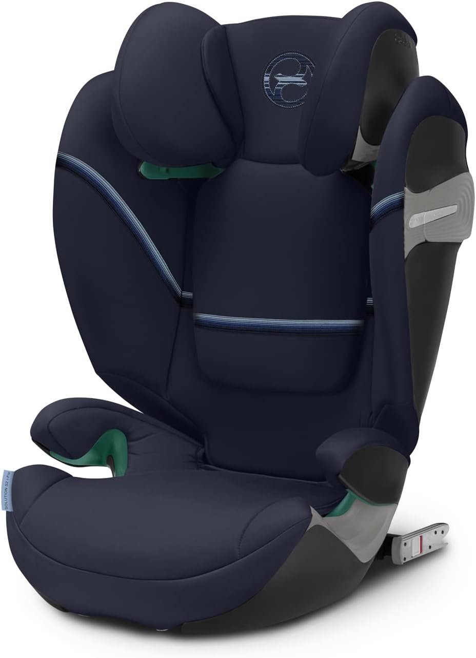 CYBEX Gold Siège Auto Solution S2 i-Fix, Pour les Voitures Avec et Sans ISOFIX, 100 - 150 cm, De 3 à 12 ans Environ (15 - 50 Kg), Ocean Blue