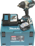 Boulonneuse à Chocs Brushless 1000Nm + 2 batteries 18V 5Ah Li-Ion + Coffret Makpac