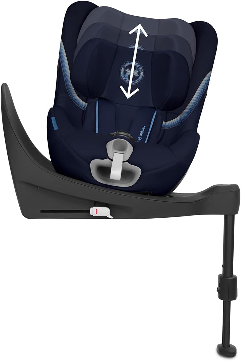 CYBEX Gold Siège Auto Enfant Sirona S2 i-Size, De 3 mois à 4 ans environ, Max. 18 kg, Compatible avec SensorSafe, Navy Blue