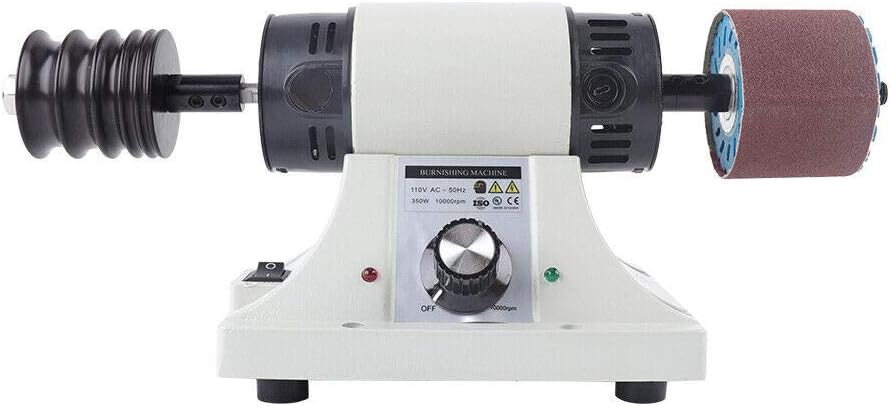 Polisseuse électrique pour cuir - 350 W - Machine Burnisher - 8000 tr/min - Pour cuir - Polisseuse - Pour métal, plastique, caoutchouc