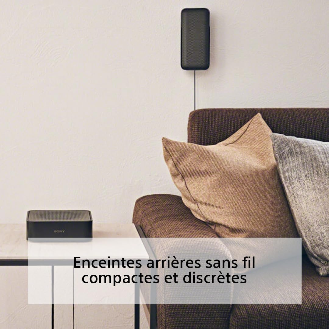 HT-S40R - Barre de Son 5.1ch Home Cinéma avec Enceintes Satellites sans Fil, Noir