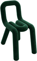 Chaise de maquillage moderne pour chambre à coucher et salon, siège de coiffeuse confortable et élégant pour adultes, repose-pieds inclus, vert, 46 x 76 cm