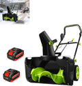 ORIDLECTAL Déneigeuse Filaire Électrique, Souffleuse à Neige, Batterie 40V avec Chargeur Rapide, Goulotte Réglable, pour Jardins, Cours et Trottoirs