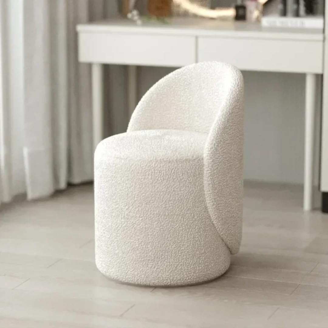 Tabouret de maquillage nordique de luxe – Élégant fauteuil de coiffeuse en cachemire pour chambre à coucher, meuble, décoration d'intérieur, siège de maquillage confortable