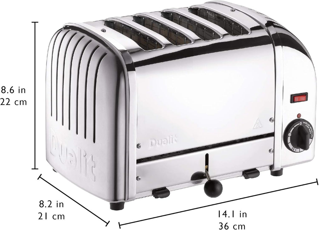 Grille-pains 4 Fentes 2200w Inox - 40365