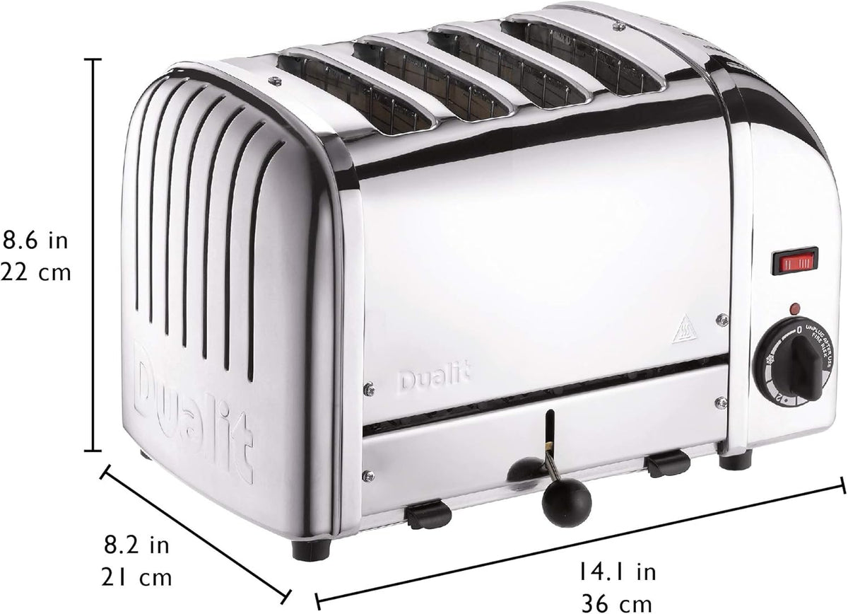 Grille-pains 4 Fentes 2200w Inox - 40365