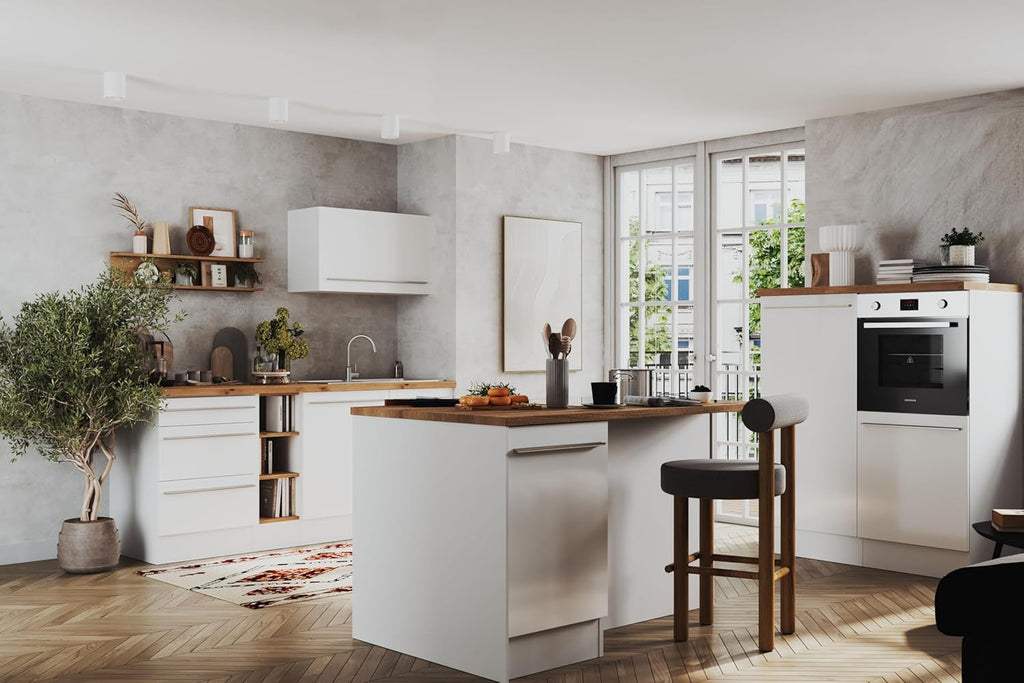 Respekta Calima Table de cuisson à induction avec hotte aspirante / 83 cm/Recyclage d'air semi-dirigé / 9 niveaux de puissance/Fonction Bridgezone et Booster/Sécurité enfants / KMCH7800I-45