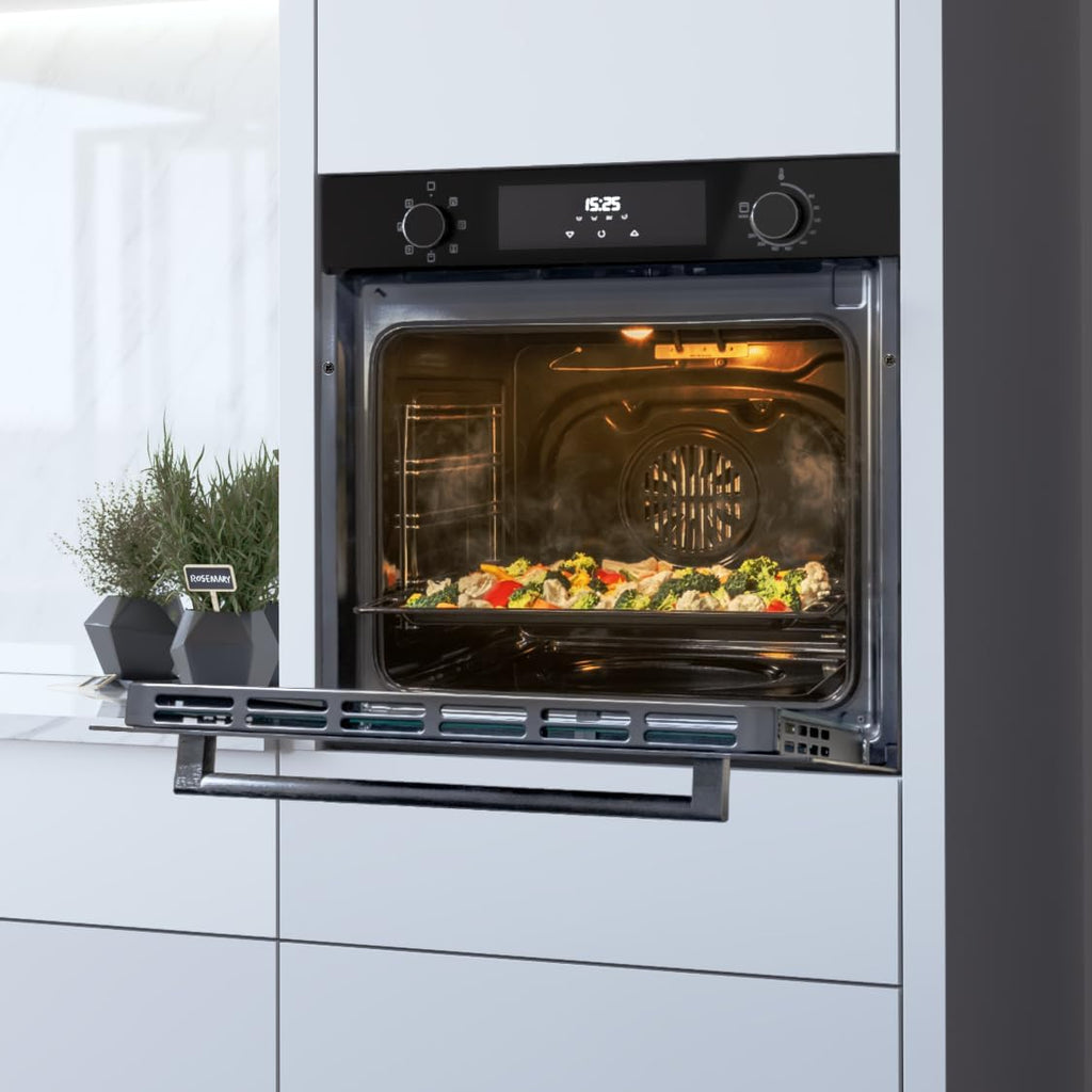Cecotec Four Multifonction 60cm Bolero Hexa M226000 Glass Black A. 2800W, 72L, 7 Fonctions, Mode Grill, Grill ventilé, Mode Convection, Defrost, Base vapeur X2, Steam EasyClean, Steam Assist