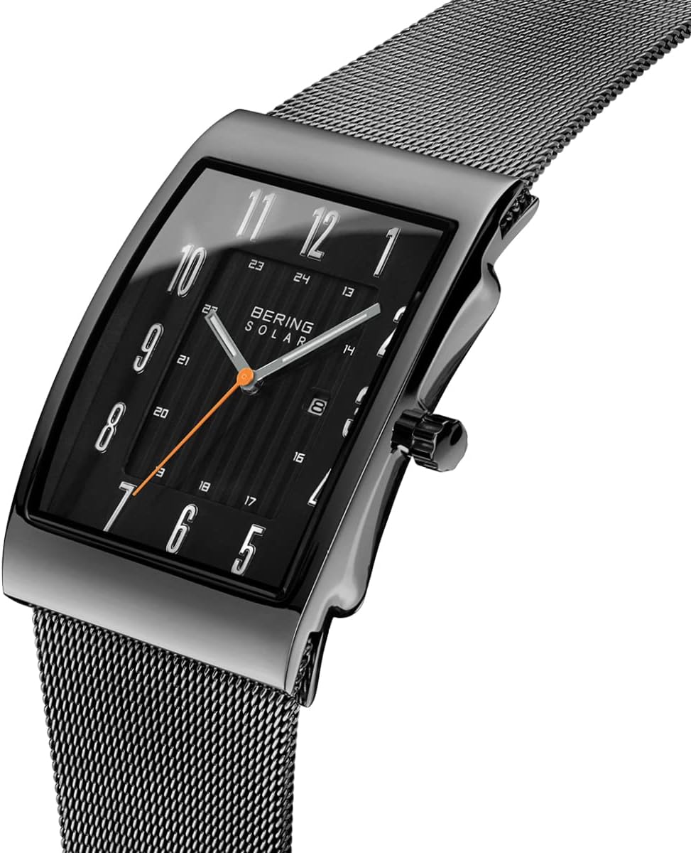 Bering Hommes Analogique Quartz Montre avec Bracelet en Acier Inoxydable