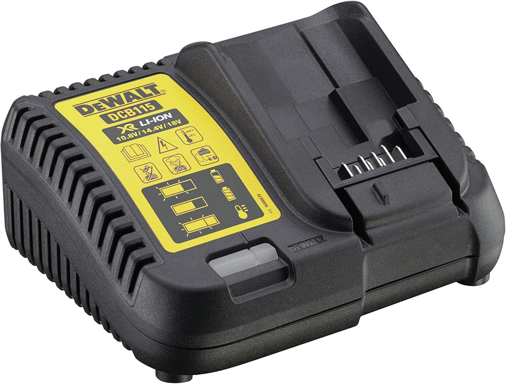 Kit 4 Outils XR 18V, 5Ah Lithium Ion BL avec Perceuse-Visseuse, Visseuse à Chocs, Meuleuse et Perforateur - DCK422P3-QW - Sans Fil - 3 Batteries et chargeur inclus - avec 2 Coffrets TSTAK