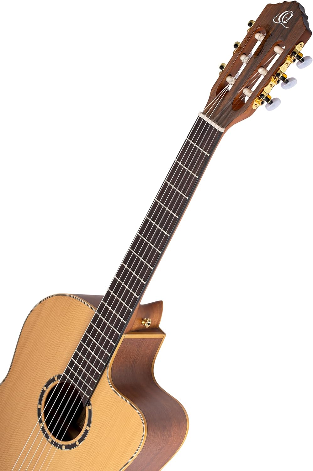 Ortega Guitars Guitare Classique Électro-Acoustique - 4/4, Slim Neck - Family Series Pro - Housse Incluse - Cèdre Rouge Canadien Massif / Acajou, Naturel RCE131SN