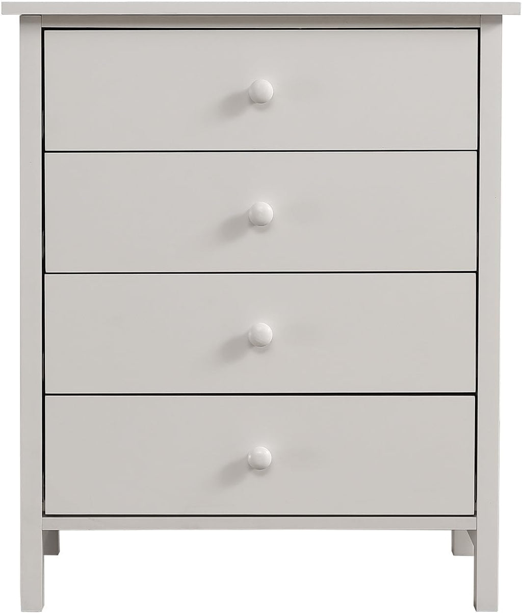 I0I&I0I Ensemble de chambre complète, design moderne, lit en bois, table de chevet et commode, 140 x 200 cm, lit double, fonction de rangement, table de chevet avec 2 tiroirs et 1 compartiment, blanc