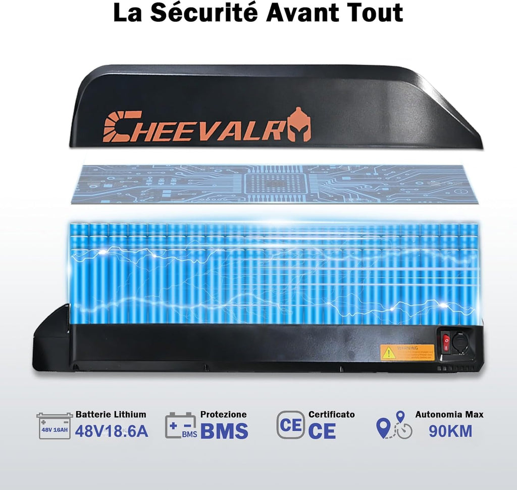 TIGUOWISH C29 Vélo Électrique Adulte,Batterie Amovible 48V 18.6Ah,Moteur Tout-Terrain,VTT 21 Vitesses,Freins à Disques Sécurisés,Écran LCD Intelligent,Éclairage LED Haute Luminosité.