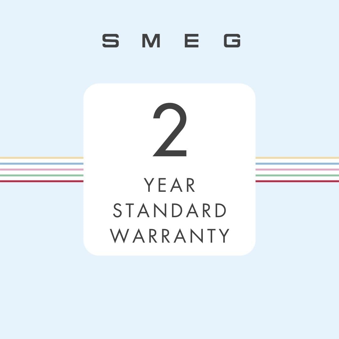 Smeg TSF01CRUK Grille-pain 2 tranches 950 W Crème (Acier, boutons rotatifs, 950 W, 220-240 V)