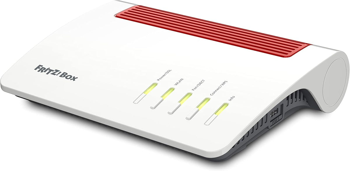 AVM Fritz!Box 7590 AX Edition (Routeur Wi-FI 6, 2400 Mbps (5 GHz) & 1200 Mbps (2,4 GHz), y Compris clé USB SanDisk, Mesh Wi-FI, Base DECT)