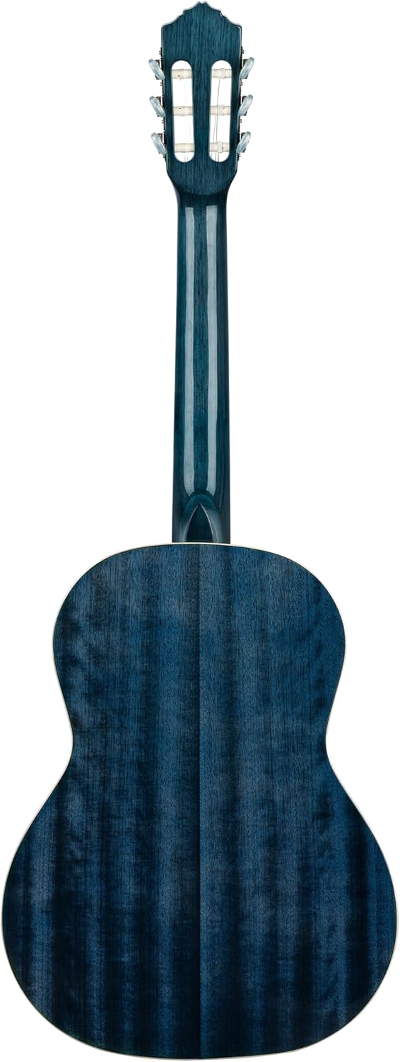 Ortega Guitars Guitare Classique 4/4 - Slim Neck - Family Series - Housse Incluse - Épicéa / Acajou, Bleu R121SNOC